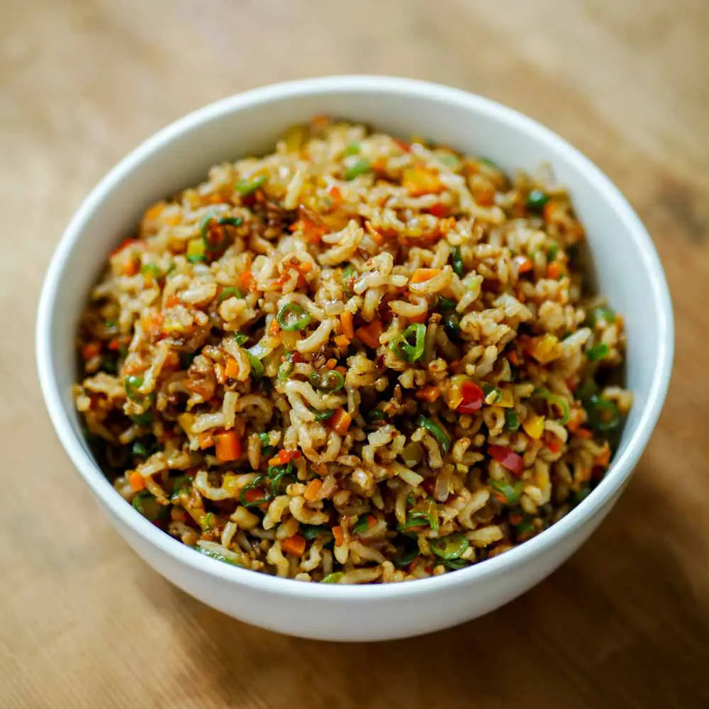 Garlic brown rice