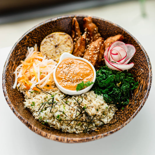 Grilled Salmon Rice Bowl